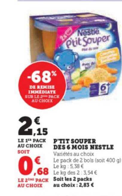 p'tit souper dès 6 mois nestlé