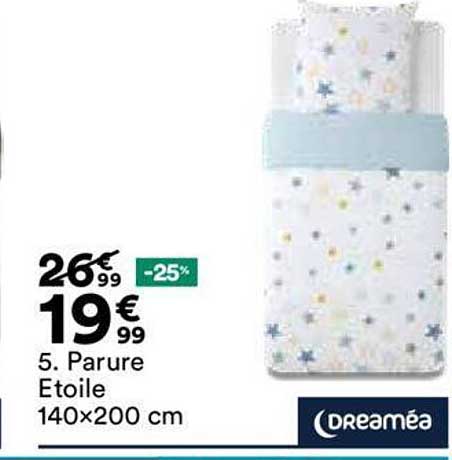 parure etoile 140x200 cm dreaméa