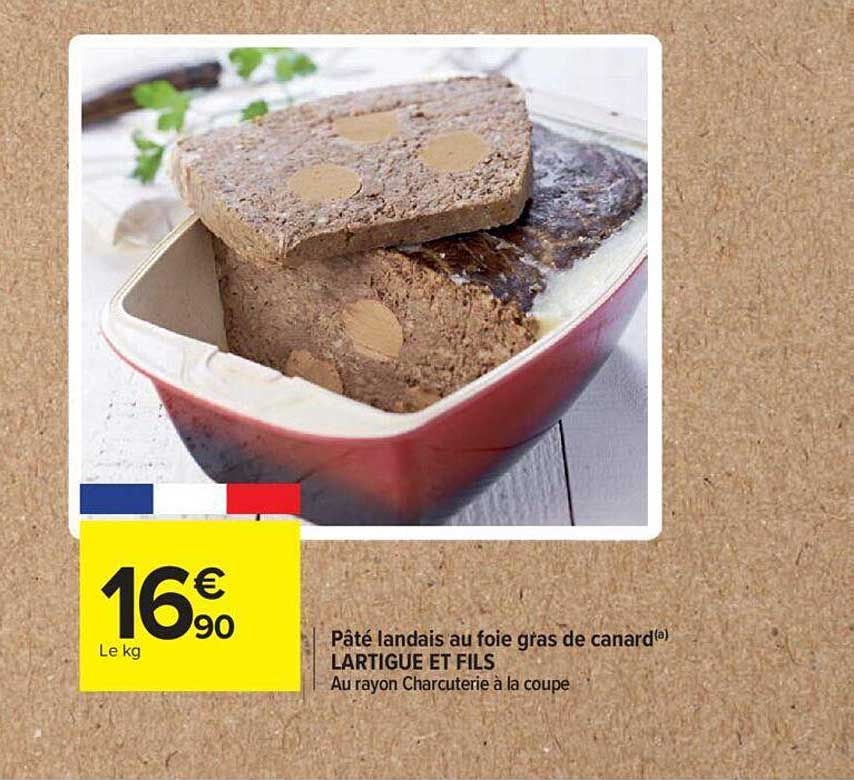 pâté landais au foie gras de canard lartigue et fils