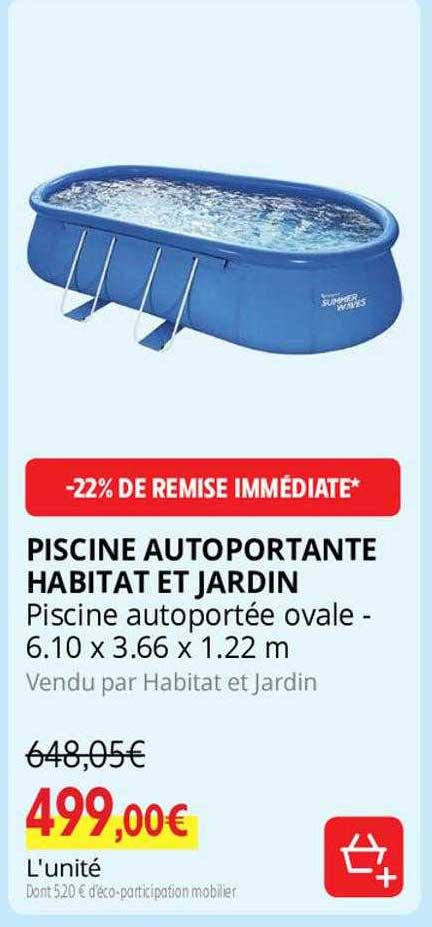 piscine autoportante habitat et jardin