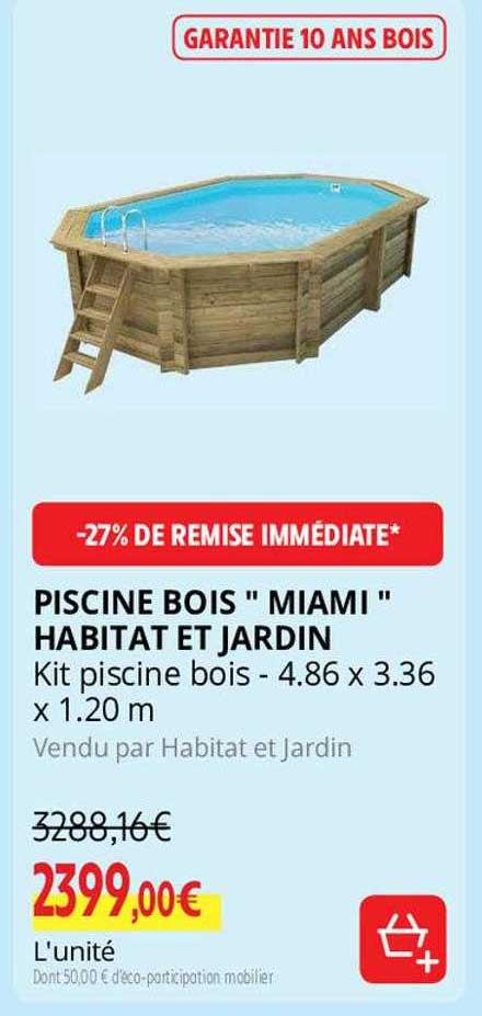 Piscine Bois "miami" Habitat Et Jardin
