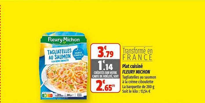 plat cuisiné fleury michon