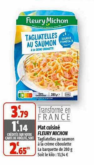 plat cuisiné fleury michon