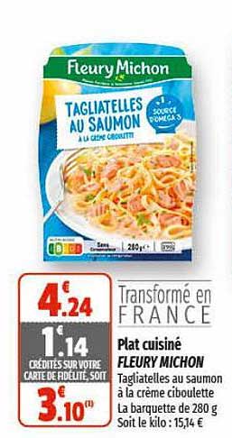 plat cuisiné fleury michon