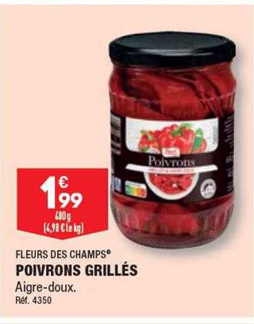 poivrons grillés fleurs des champs
