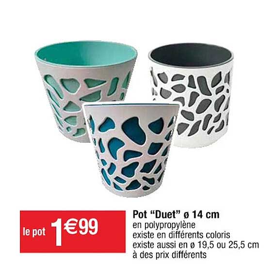 pot "duet" ø 14cm