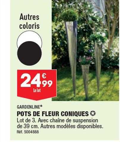 Pots De Fleur Coniques Gardenline