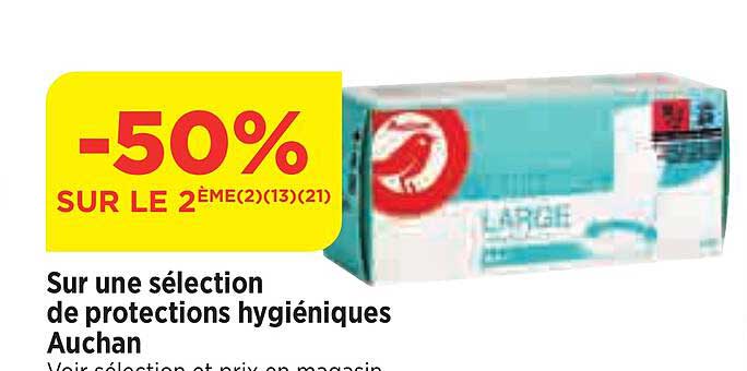 protection hygiéniques auchan