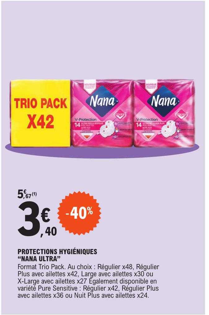 protections hygiéniques "nana ultra"