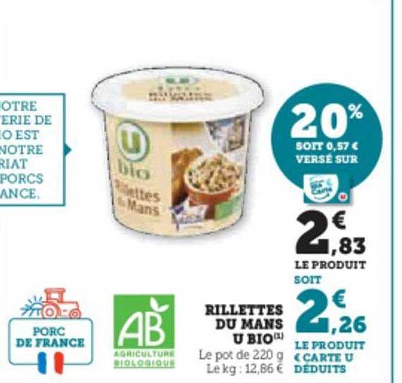 Rillettes Du Mans U Bio