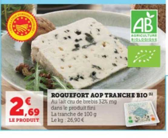 Roquefort Aop Tranche Bio