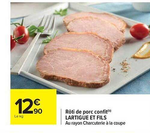 rôti de porc confit lartigue et fils