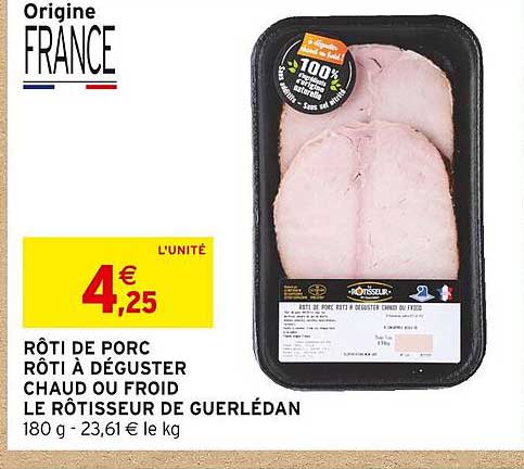 rôti de porc rôti à déguster chaud ou froid le rôtisseur de guérlédan