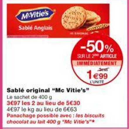Sablé Original "mc Vitie's"