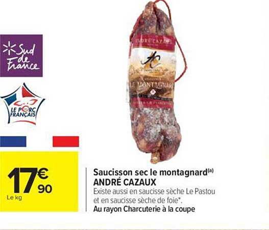 Saucisson Sec Le Montagnad André Cazaux