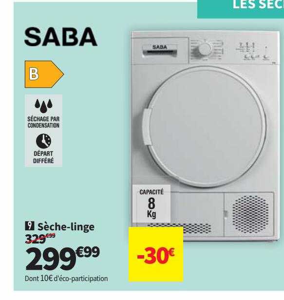 sèche-linge saba