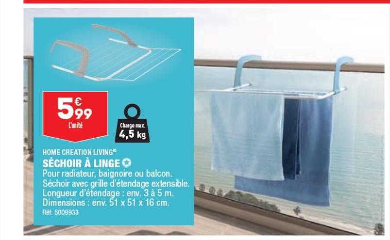 Séchoir à Linge Home Creation Living