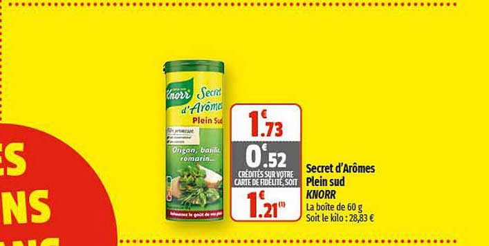 secret d'arômes plein sud knorr