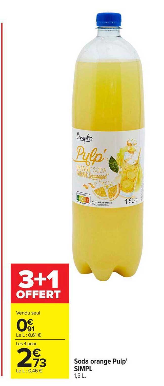 soda orange pulp' simpl