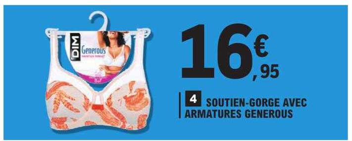 soutien-gorge avec armatures generous