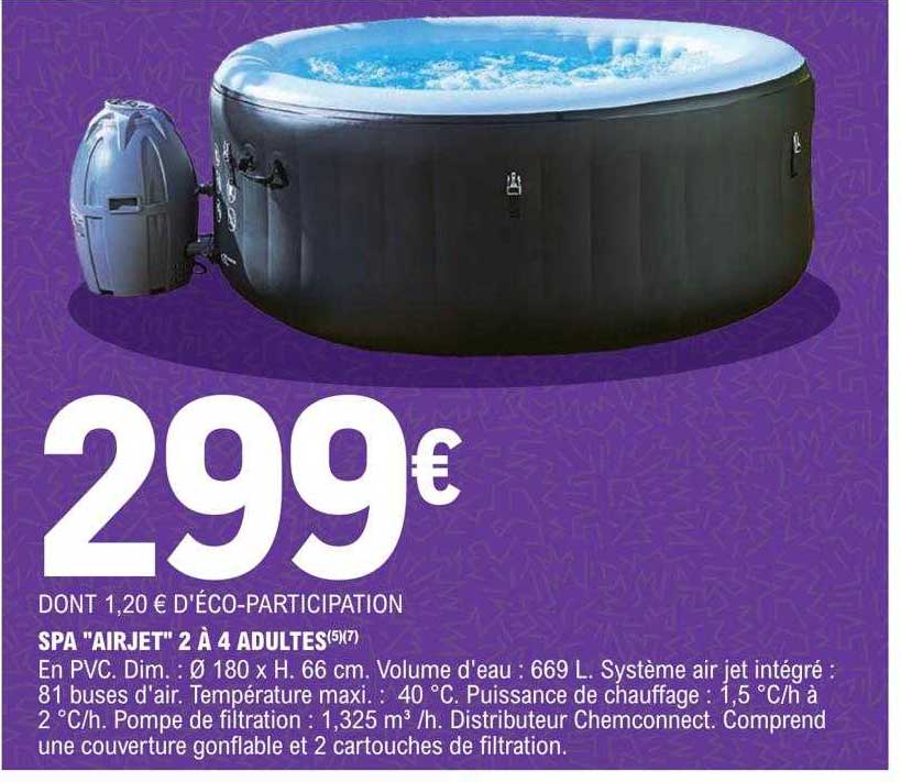 spaz "airjet" 2 à 4 adultes