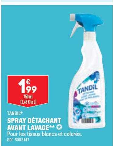 spray détachant avant lavage tandil