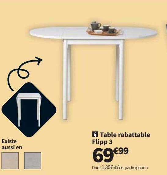 table rabattable flipp 3
