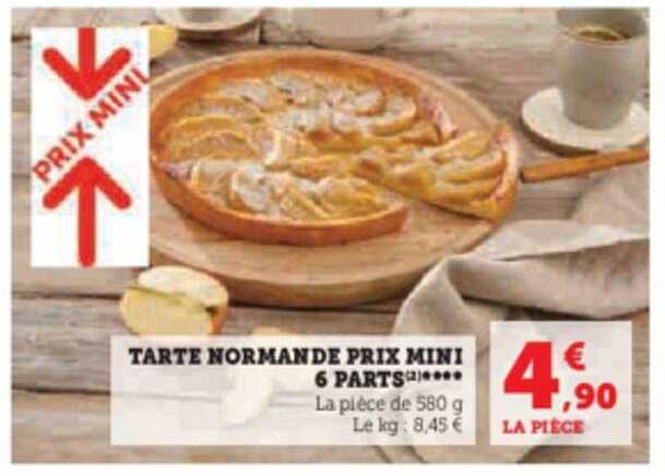 tarte normande prix mini 6 parts