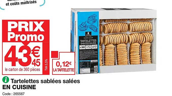 tartelettes sablées salées en cuisine