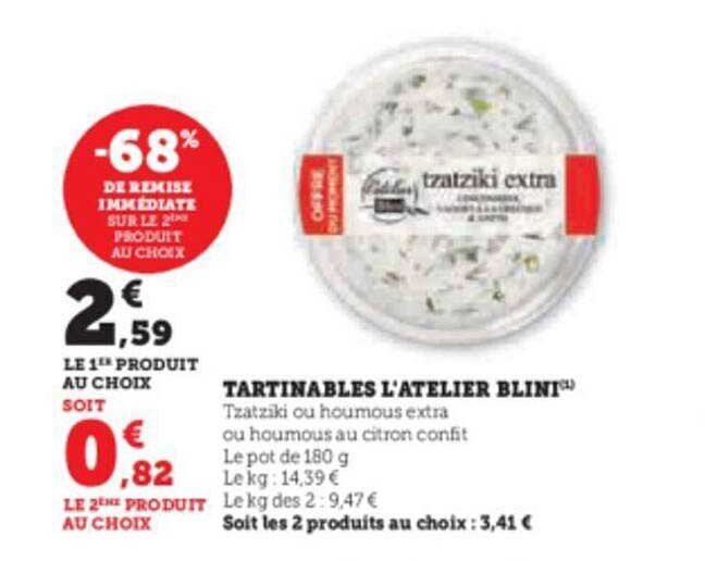 tartinables l'atelier blini