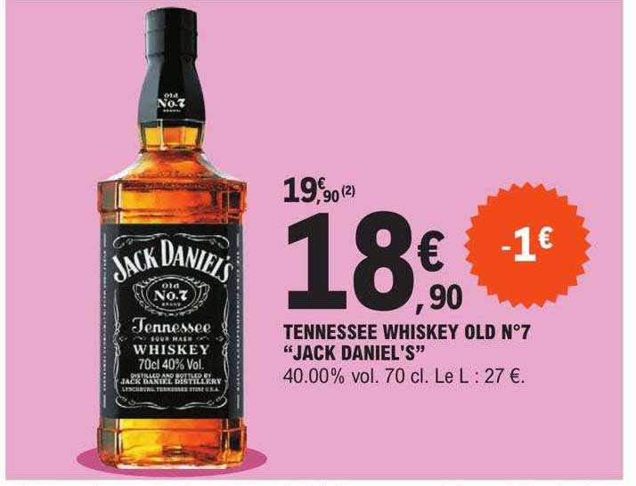 tennessee whiskey old n°7 "jack daniel's"