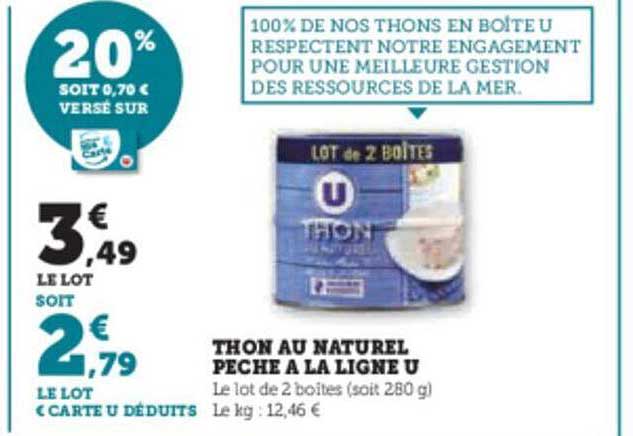 Thon Au Naturel Pêche à La Ligne U