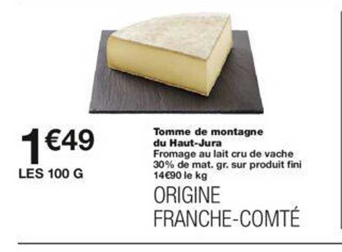 tomme de montagne du haut-jura
