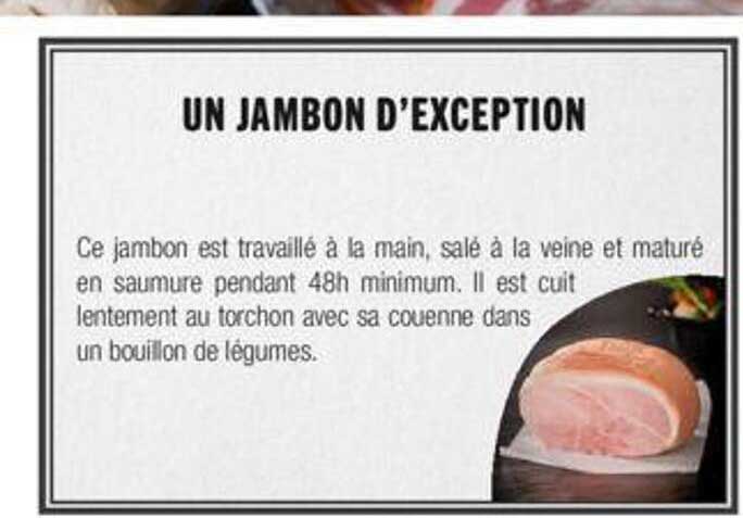 un jambon d'exception