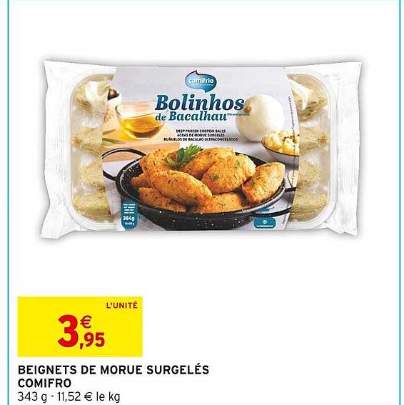 Beignets De Morue Surgelés Comifro