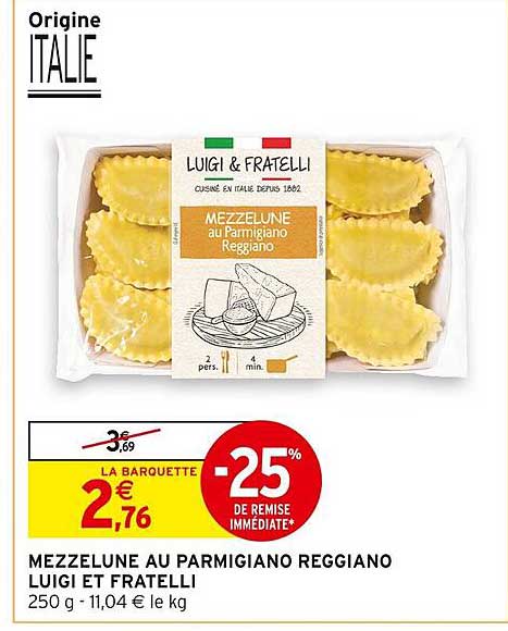 mezzelune au parmigiano reggiano luigi et fratelli