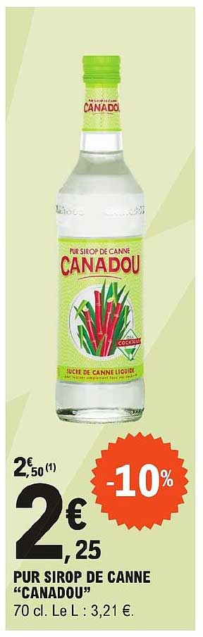 Pur Sirop De Canne "canadou"
