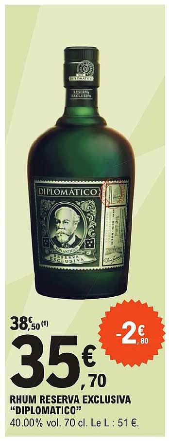 Rhum Reserva Exclusiva "diplomatico"