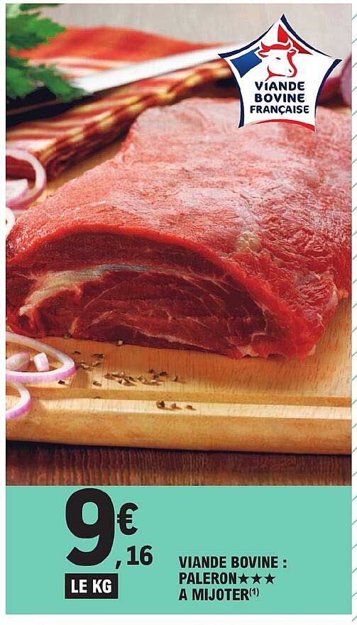 viande bovine : paleron***à mijoter