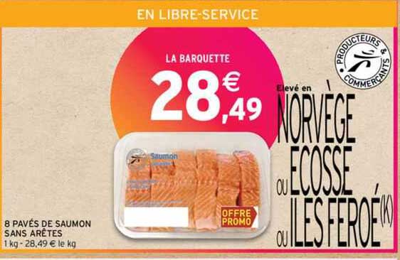 8 pavés de saumon sans arêtes