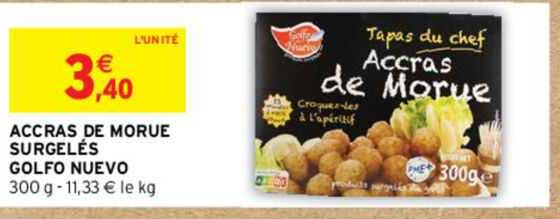 accras de morue surgelés golfo nuevo