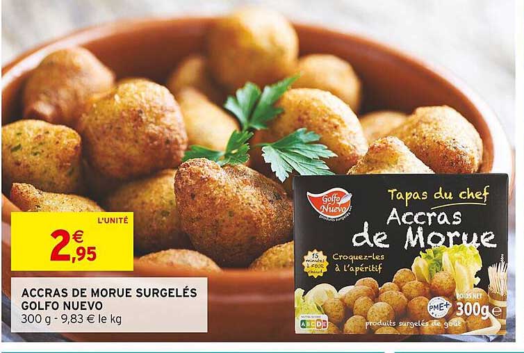 accras de morue surgelés golfo nuevo