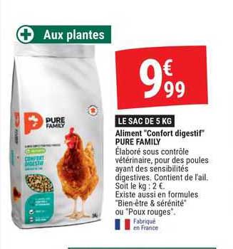 aliment "confort digestif" pure family