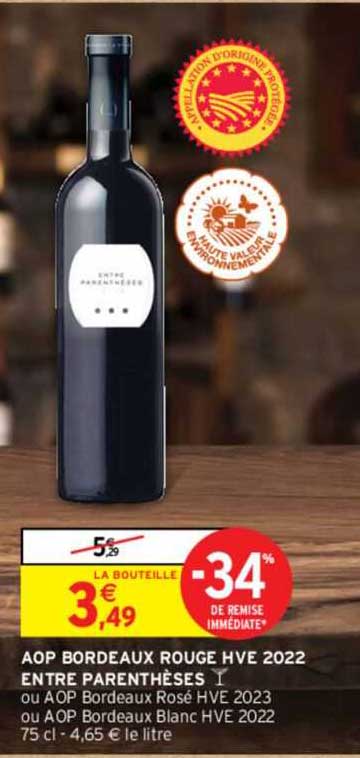 aop bordeaux rouge hve 2022 entre parenthèses