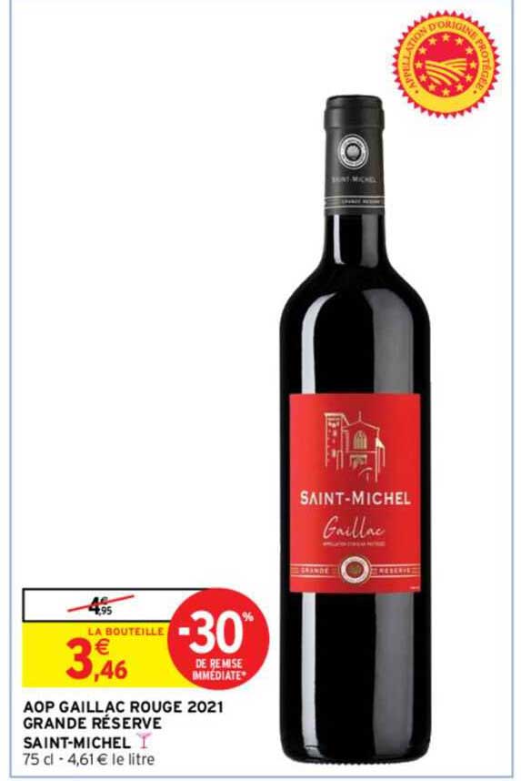 Aop Gaillac Rouge 2021 Grande Réserve Saint-michel