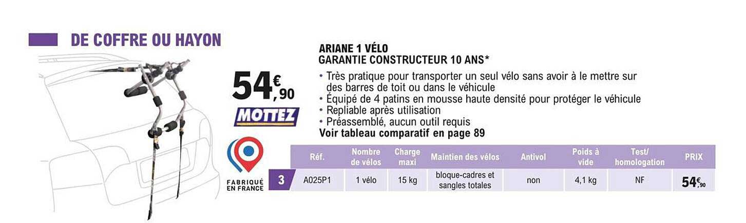 ariane 1 vélo mottez