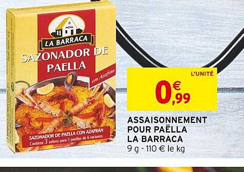 assaisonnement pour paëlla la barraca