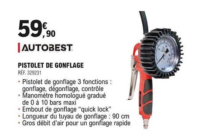 Autobest Pistolet De Gonflage