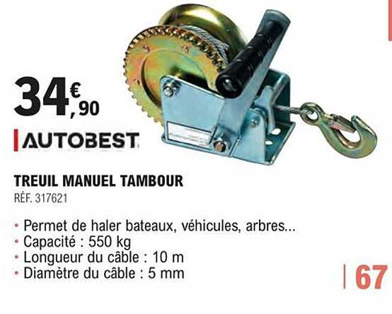 autobest treuil manuel tambour