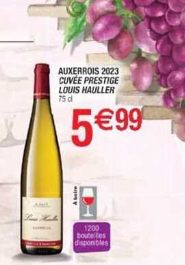 auxerrois 2023 cuvée prestige louis hauller